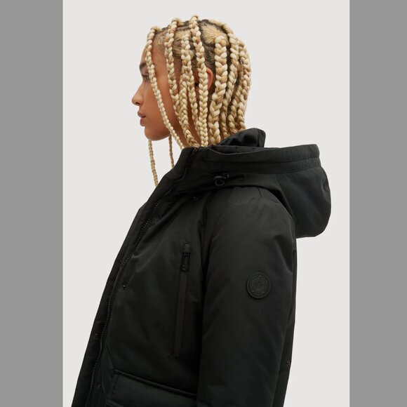 Noize Black Mid Length Parka - Picture 10 of 10